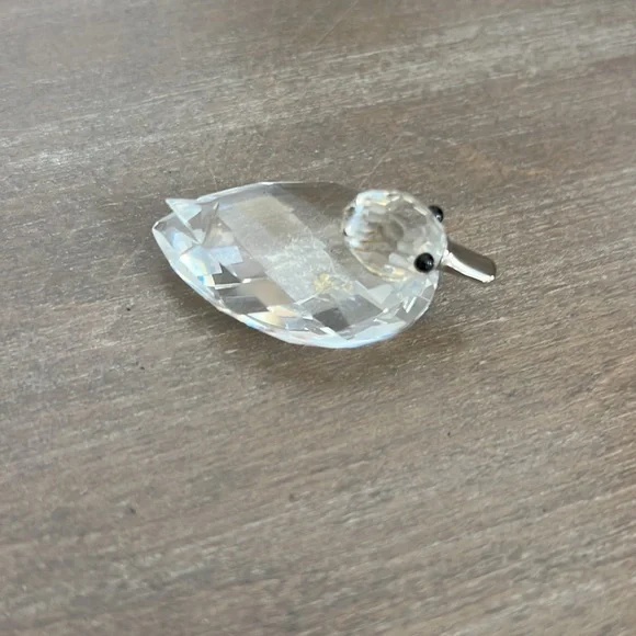 SWAROVSKI Crystal Duck w Silver Beak Figurine - Picture 4 of 6